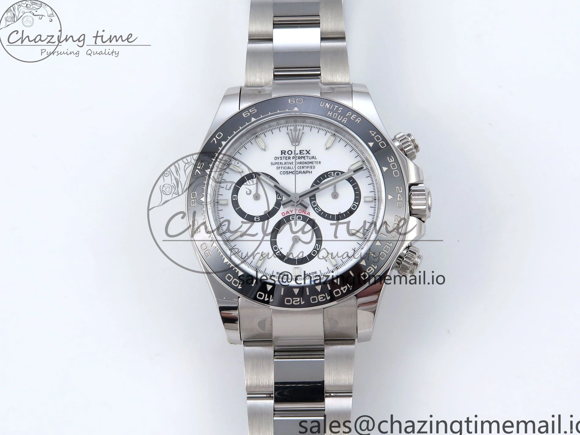 MiroTime 0428 Reliable Daytona 126500 QF+ 1:1 Best Edition 904L Steel White Dial on SS Bracelet SH 862